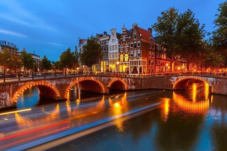 Passing through the canals