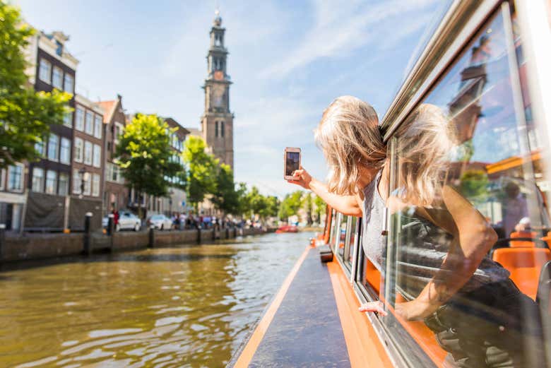Sailing down the canals