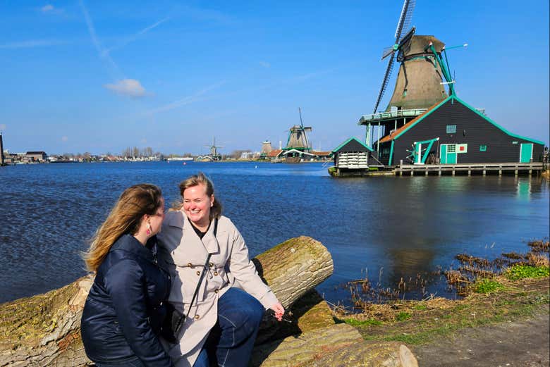 Visit the Dutch windmills at Zaanse Schans