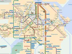 Tram and metro map