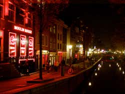 Red Light District in Amsterdam