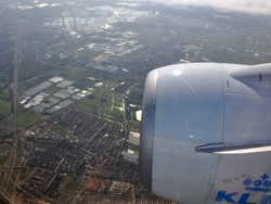 Flying over Amsterdam