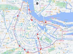 Amsterdam Sightseeing Bus Route