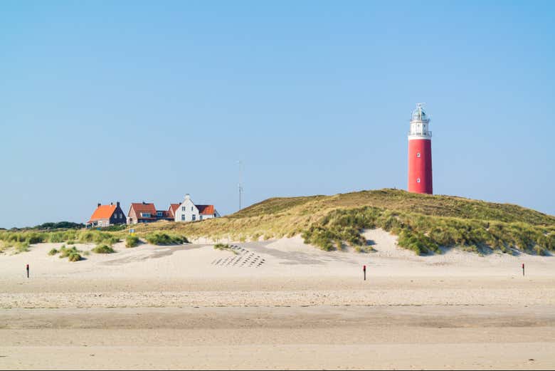 Lighthouse on Texel, the largest of the Frisian Islands.